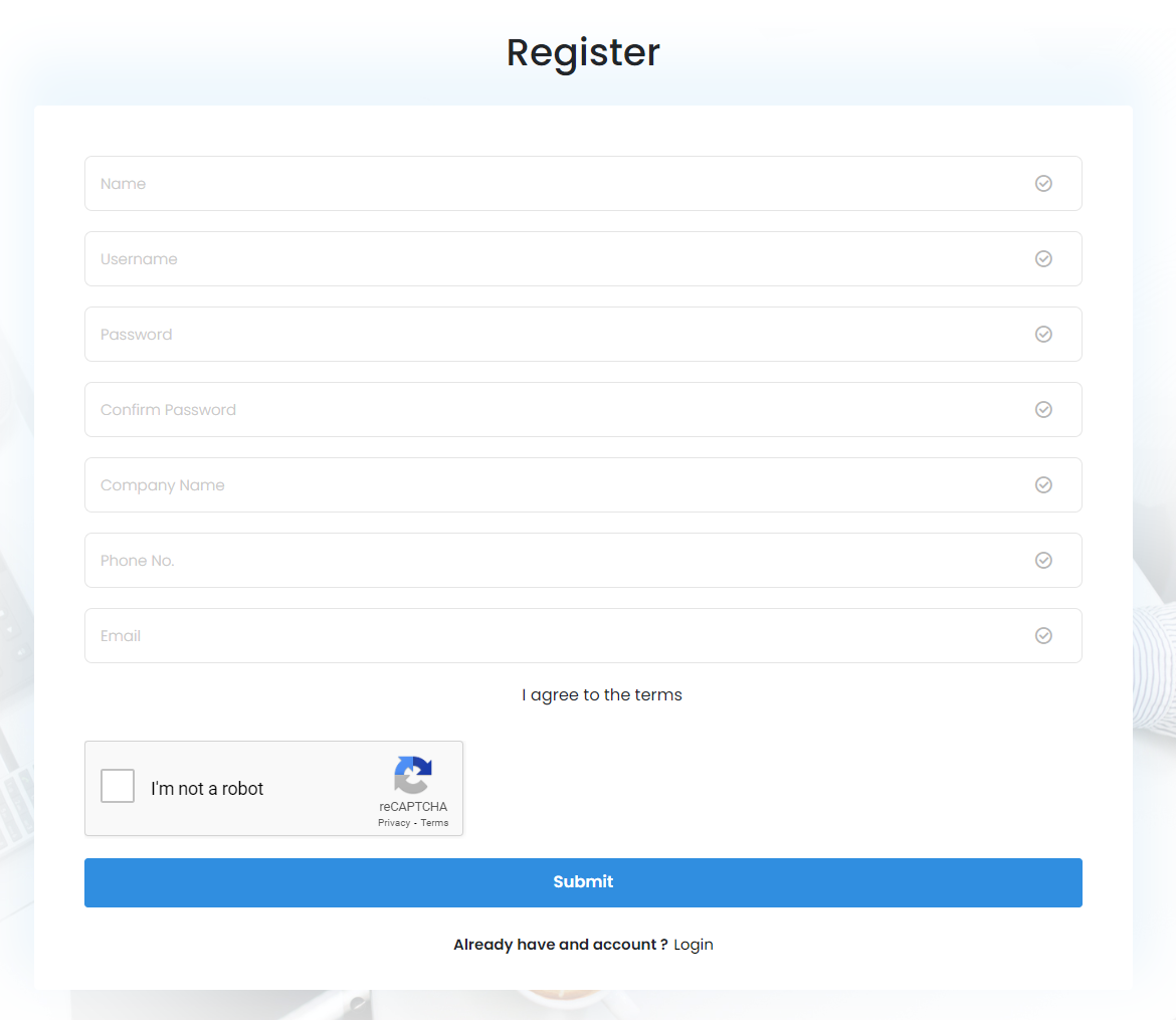 register page